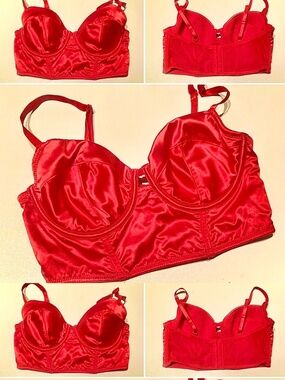 Red Silky/Satin Corset